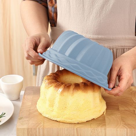 Moule À Chiffon - Moule À Savarin En Silicone Non-Adhérent Rond Pour Cuisson Au Four Et À La Vapeur - 24 x 10,5 x 10,5 cm - 1 Pièce (1/5)