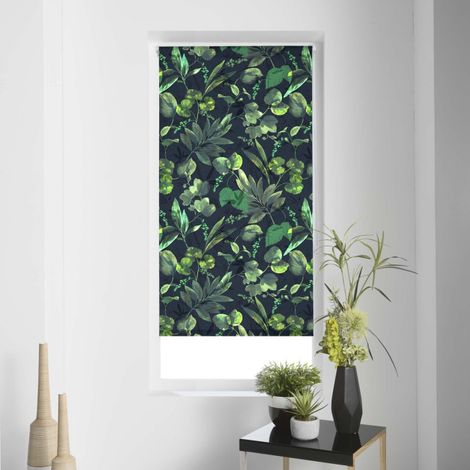 Store Enrouleur Tamisant "Forrest" 45x180cm Vert (1/3)