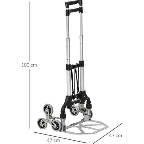 Carretilla de Mano Portátil para Escalera con Ruedas Carga 70kg Carretilla Plegable para Entrega Almacenes Mercado Viajar Mudarse (1/5)