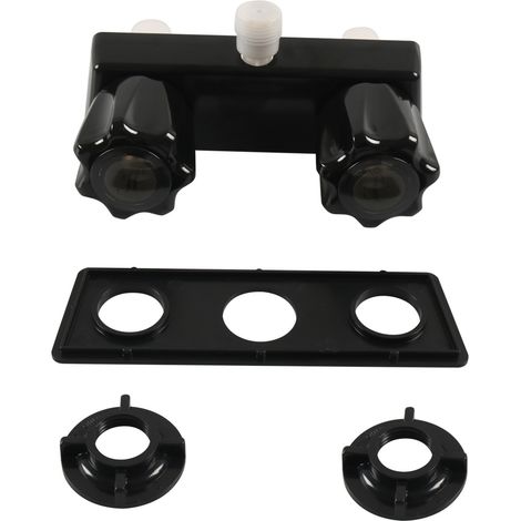 Robinet de douche pour camping-car, inverseur de douche 4 pouces, mitigeur de douche pour salle de bain de camping-car avec deux boutons (1/5)