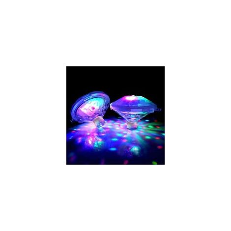 QAZQA 2pcs Lumière de Piscine de LED,Lumière de Bain Disco,Lumière LED Submersible avec 8 Modes d'éclairage Multi-Couleur,IP67 Lumière Piscine Flottante,Sous-Marine Lampe LED pour Piscine,Fontaine,Spa