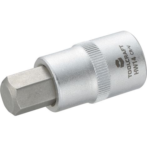 TOOLCRAFT 816161 Innen-Sechskant Steckschlüssel-Bit-Einsatz 14 mm 1/2" (12.5 mm)