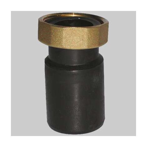 CODOLO DIRITTO IN PEHD CON DADO IN OTTONE 11/2 Ø 40 H. 54 mm BONOMINI