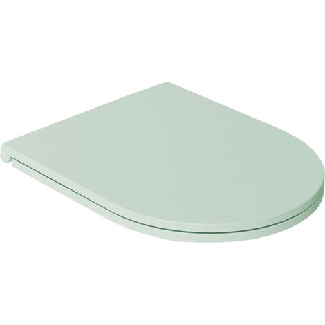 Abattant WC INFINITY Slim, fermeture douce, prise facile, vert menthe (1/5)