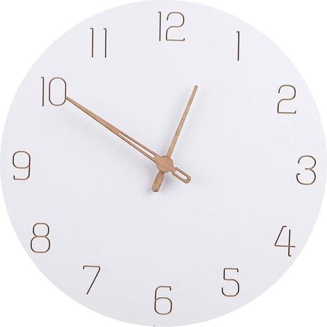 1 Reloj de pared, movimiento de cuarzo silencioso, acabado en oro rosa, pantalla 3D, para sala de estar, dormitorio, oficina (1/5)