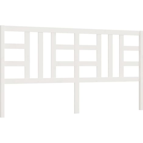 Cabecero accesorio para dormir mueble dormitorio 206 x 4 x 100 cm madera de pino blanco TDL0203717