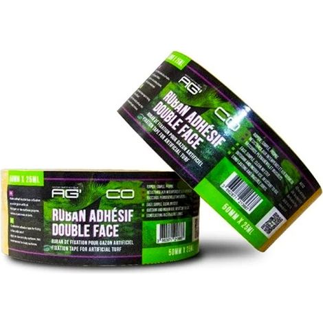 Lot de 5 Bandes double face 10M collage pro renforcés (1/3)