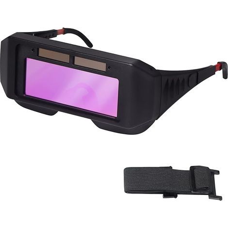 Lunettes de sécurité pour soudage LCD, protection solaire, obscurcissement automatique, avec teinte réglable et 2 capteurs, pour soudage TIG, MIG, MMA et plasma
