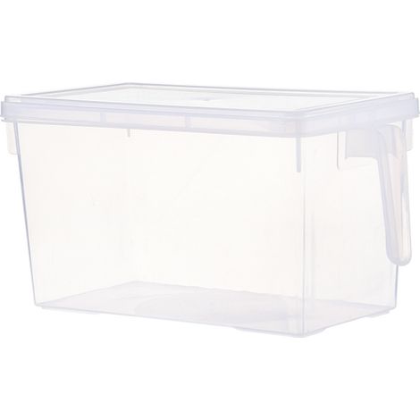 Bac à Légumes Transparent Empilable, Conteneurs de Stockage en Plastique, Réfrigérateur et Organisateur de Cuisine, Croustillant Transparent Empilable, Ensemble de 4 boîtes de Rangement (1/5)