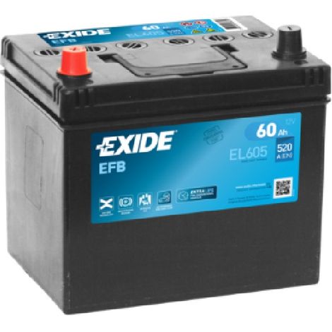 Batería de Coche Tudor 60Ah EFB EL605 START/STOP