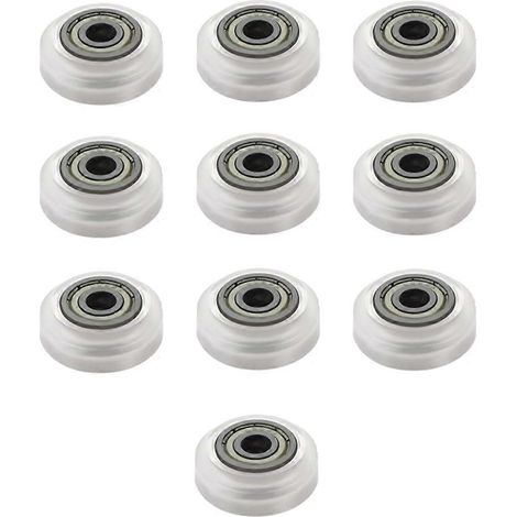10 unidades de ruedas de plástico POM para impresoras 3D, modelos grandes, ruedas redondas pasivas, poleas tensoras, engranajes para CNC Openbuilds V-Slot (1/5)