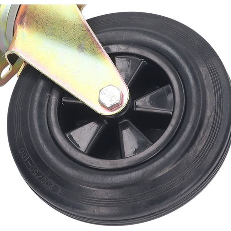 Industrielle Gummirolle, geräuscharm, schwenkbar, Ersatzrolle für Wagen und Werkbänke, 8 Zoll, 440 lbs (1/5)