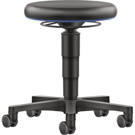 Sgabello rotante Rl.Supertec nero seduta H.450-650mm Supertec