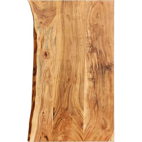 Acacia dessus de meuble-lavabo de salle de bain etagère flottante tablette de meuble-lavabo plateau de meuble-lavabo 100 x 55 cm (1/5)