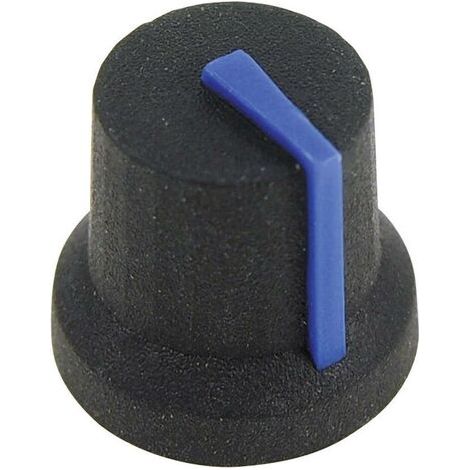 Tête de bouton rotatif Cliff CL170846CR noir, bleu (Ø x H) 16.8 mm x 14.5 mm 1 pc(s) D71431 (1/4)