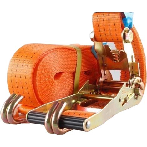 Ratschen Spanngurt Spanngurte Zurrgurt 2-tlg 8m 4t 4to 4000kg TÜV/GS ORANGE (1/3)