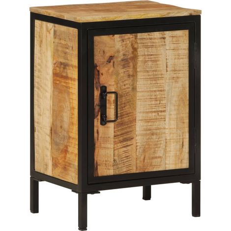 vidaXL Mobile da Bagno 40x30x60 cm in Legno Massello di Mango e Ferro