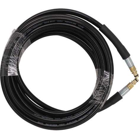 Tuyau de rechange pour nettoyeur haute pression 2,643-585.0 pour Karcher K2-K7 Series, raccord rapide en laiton et caoutchouc, 180 bar 2610 psi, 60 °C maximum, longueur 10 m, compatible avec mode (5 m