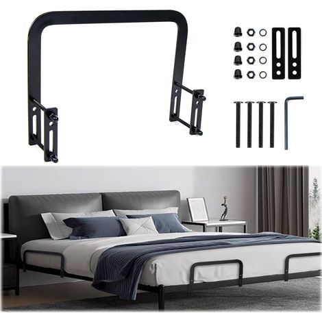 Matratzenstopper, Metallkeil für Matratzen, schwarze Metall-Haltestange, Stabilisierungsstütze für Tatami-Bettpaneele, 1 Stück (1/5)