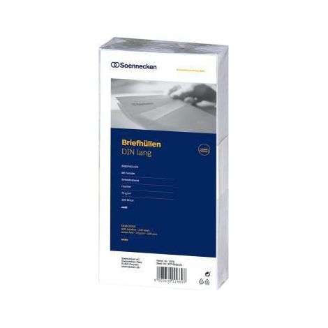 Soennecken Briefumschlag 2076 DL 75g mF sk weiß 100 St./Pack.