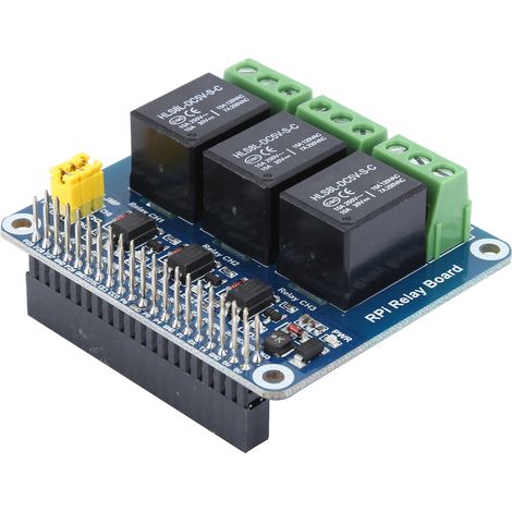 Module Relais 3 Voies pour Raspberry Pi A/B/2B/3B/4B, Compatible avec Arduino et ESP8266 (1/5)