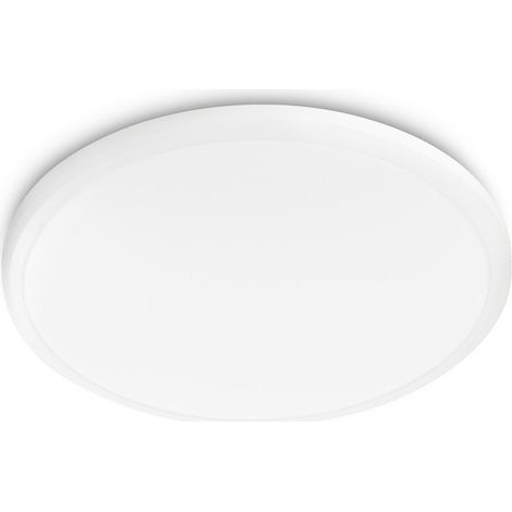 Philips Myliving Plafonnier LED Twirly Blanc 1x12W, 2700K, 7x29x29 cm, Blanc (1/3)