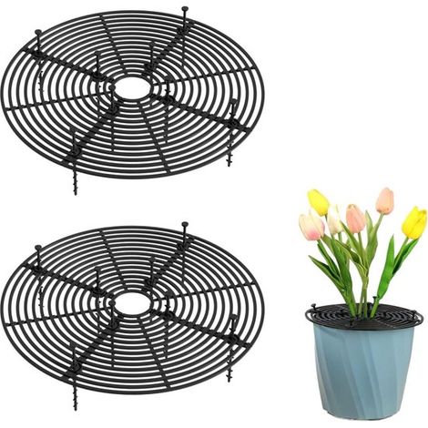 Couvre-pots en maille lot de 2 - protections de plantes 19 cm anti-rongeurs (1/5)
