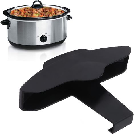 Soporte para tapas de ollas de cocción lenta: Soporte para tapas de ollas de cocción lenta, organizador de cocina, diseño manos libres, superficie de trabajo, malla ABS, 72 g. (1/5)