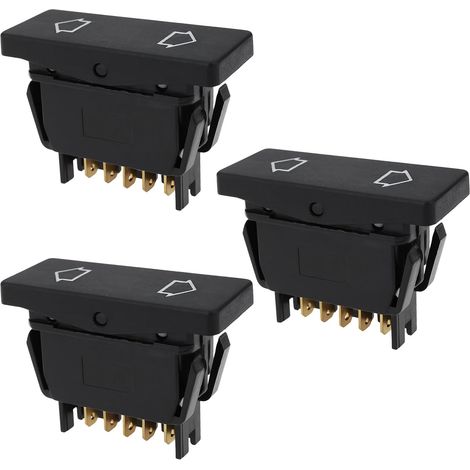 Lot de 3 interrupteurs de fenêtre électriques éclairés 6551.21 00567459X compatibles avec 205 1987-1998 309 1985-1993 (1/5)