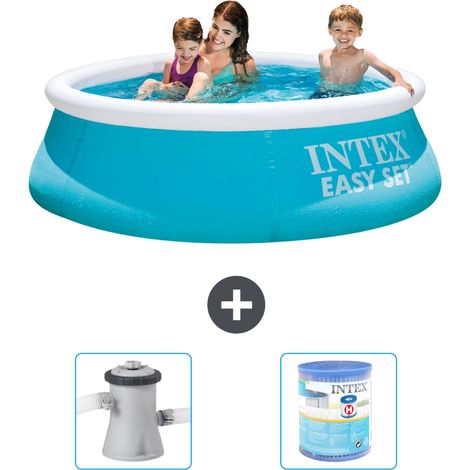 Intex Piscine Easy Set Ronde - 183x51 cm - 3-pièces  S21265