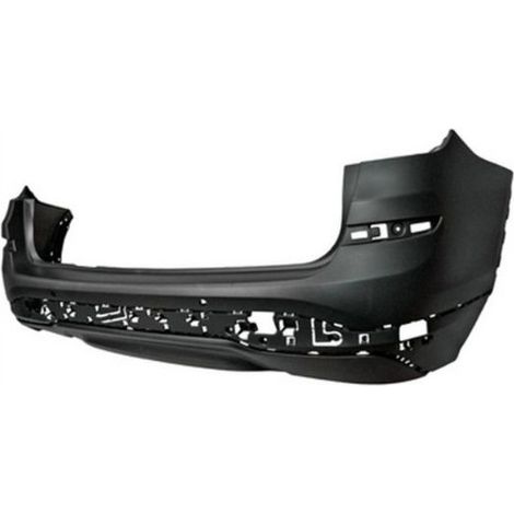 Pare-choc arrière à peindre avec trous radars et échappement double à gauche BMW X3 2 F25 phase 2 2014-2017