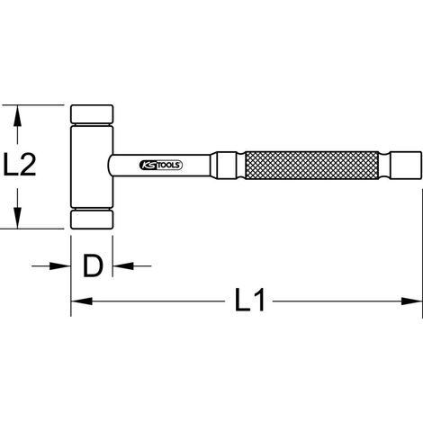 Marteau de machiniste - Manche Hickory - Tête 100g, 310mm - Antidéflagrant - Alliage Aluminium-Bronze (1/2)