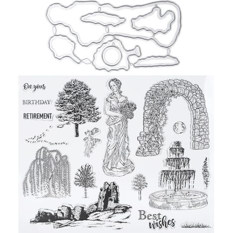 Tampon en caoutchouc TPR transparent pour DIY scrapbooking et décoration créative (1/5)