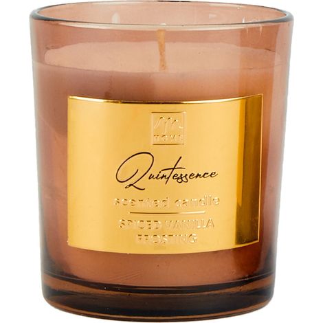 Candela profumata con confezione in vetro decorazioni e profumazione per ambienti -Orange & Cinnamon / 85 gr