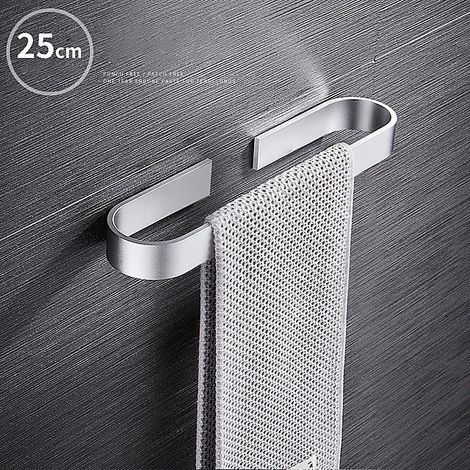 25 cm porte-serviettes salle de bain serviettes Rack cintre espace aluminium tenture murale porte-serviettes étagère de rangement (1/5)