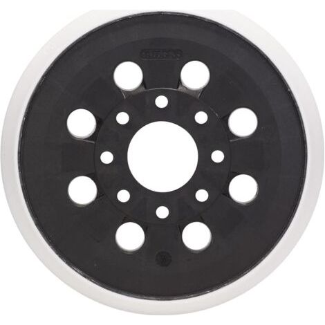 Platorello abrasivo compatibile con Bosch PEX 220 A, GEX 125-1 AE e PEX 220 AE. Platorello per levigatura e lucidatura con fissaggio a strappo, 8 fori.
