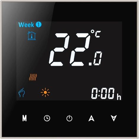 Termostato ZigBee Beca BHT-2000GALZB Nero (1/5)
