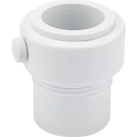 Riduttore per asta di ombrellone in plastica, adattatore filettato Baja Deck Pool Sleeve, compatibile con staffe da 3,81 cm e 3,43 cm, 2 pezzi, colore bianco. (1/5)