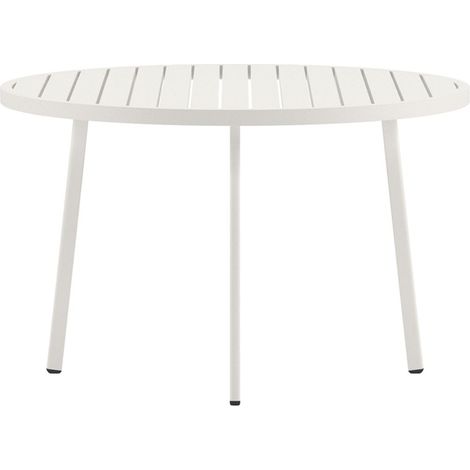 Table de Jardin Ronde "Giardini" 120cm Beige (1/3)