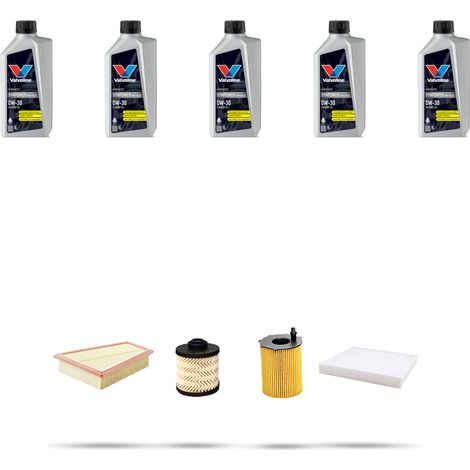 Kit tagliando 4 FILTRI e 5L OLIO compatibile con Ford Fiesta VII 1.5 Tdci 88kw dal 2017 (1/5)