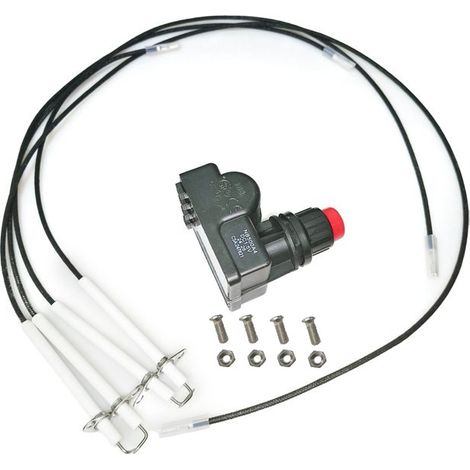 Kit allumeur à impulsion 4 sorties pour plancha Blackstone 36 pouces, 4 électrodes céramiques avec vis et écrous de fixation