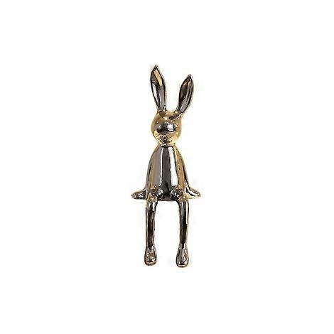 Hasenfiguren, Keramikkunst, glänzende moderne nordische Tierfiguren, dekorative Ornamente, Tierfiguren