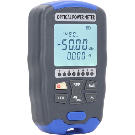 Mini-Lichtwellenleiter-Leistungsmesser-Tester FC SC ST Universal-Schnittstelle 3 in 1 10KM mit LED-Licht AUA DC50(-50+26dBm) (1/5)