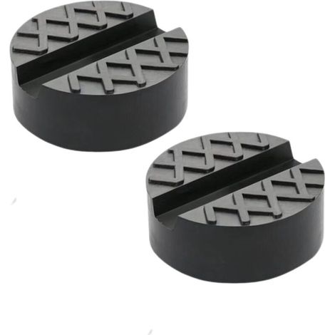 Wagenheber-Unterlegscheiben (2er-Pack), geteilte Gummiblöcke für Rangierwagenheber, Autoreparaturzubehör, universeller Wagenheberadapter (1/4)