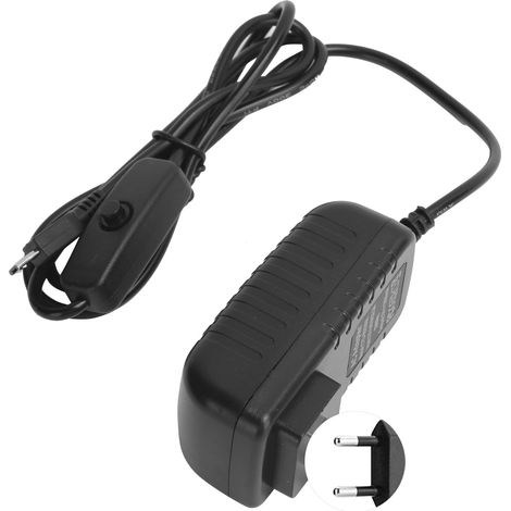 5V 3A Netzteil für Raspberry Pi mit Schalter, integriertem Micro-USB-Kabel, 100–240V EU-Stecker