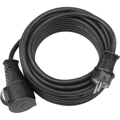 Brennenstuhl 1167820 Cable de extensión IP44 negro - H07RN-F 3G1.5 - 25m