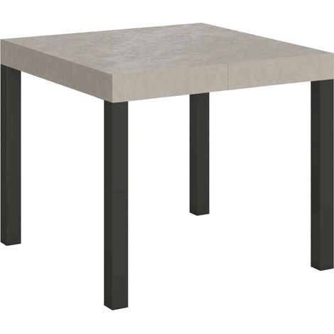 Tavolo Allungabile 90-246x90x77 cm Everyday Cashmere Gambe Antracite