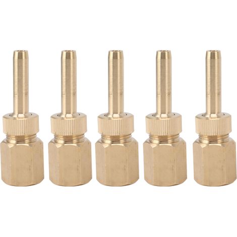 GARRYFIZH Buse de fontaine, tête d'arrosage de pulvérisation d'eau, Jet de pont en laiton pour piscine, Injection directe, filetage intérieur G1/2 pouces, 5 pièces (1/5)