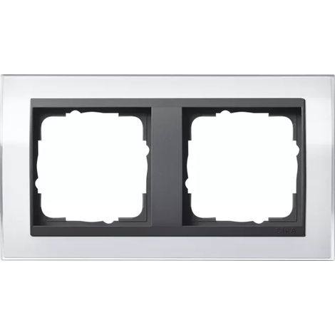 Abdeckrahmen Gira 0212728 Kunststoff IP20 weiß 8,4x16 cm (1/2)