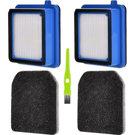 2 Stück Filter Zubehör für AEG QX6 QX7 QX8-2 ASKW1 Akku-Staubsauger,Ersatzfilter für AEG ASKW1 Filter mit 2 Vormotorfilter,2 Hygienefilter Waschbar,1 Reinigungsbürste (1/5)